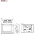 SIEMENS SIMATIC TP900 COMFORT PANEL 9" - 6AV2124-0JC01-0AX0