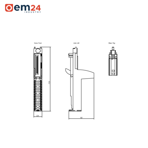 LISTWA ZACISKOWA SIEMENS SIMATIC ET 200SP HA - 6DL1193-6TP00-0DH1