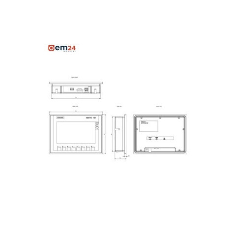 SIEMENS SIMATIC BASIC HMI PANEL KTP700 COLOR DP 7"- 6AV2123-2GA03-0AX0