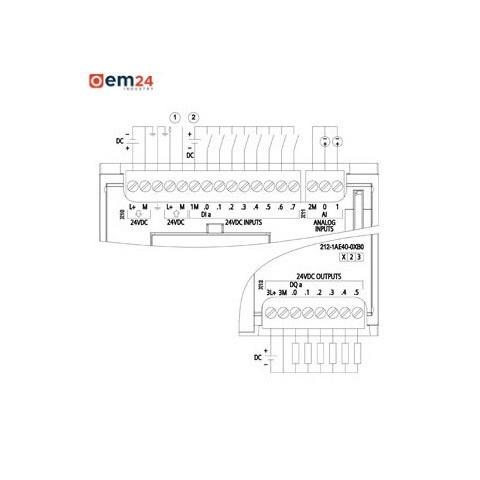 SIEMENS SIMATIC S7-1200 CPU 1212C DC/DC/DC - 6ES7212-1AE40-0XB0