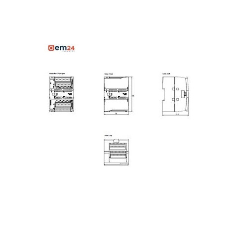 MODUŁ SIEMENS SIMATIC S7-1200 BINARNE I/O SM 1223, 16 DI/16 DO - 6ES7223-1BL32-0XB0