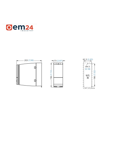 FALOWNIK SIEMENS SINAMICS G120C 7.5KW - 6SL3210-1KE21-7UF1