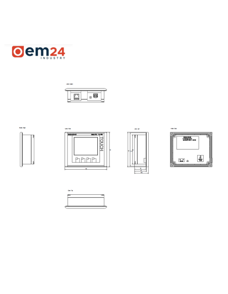 SIEMENS SIMATIC BASIC HMI PANEL KTP400 MONO PN 3,8" - 6AV6647-0AA11-3AX0