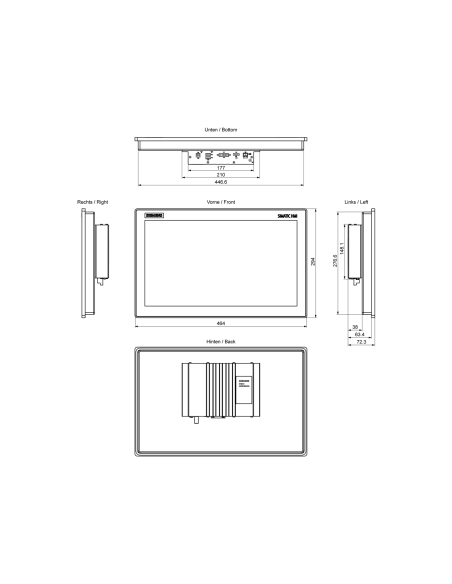 6AV7863-6MA00-2AA0 - Monitor 19" Siemens SIMATIC IFP1900 V2