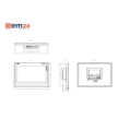 SIEMENS SIMATIC TP1900 COMFORT PANEL 19″ – 6AV2124-0UC02-0AX1