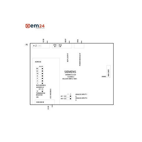 JEDNOSTKA STERUJĄCA SIEMENS SINAMICS G120 CU240E-2 - 6SL3244-0BB12-1BA1