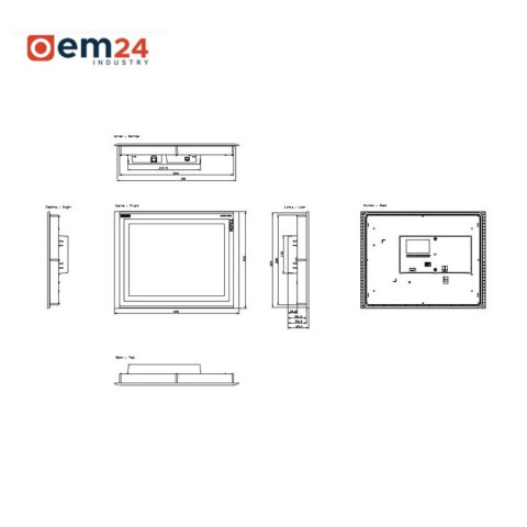 SIEMENS SIMATIC BASIC HMI PANEL TP1500 BASIC COLOR PN 15" - 6AV6647-0AG11-3AX0