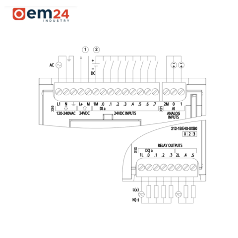 SIEMENS SIMATIC S7-1200 CPU 1212C AC/DC/PRZEKAŹNIK - 6ES7212-1BE40-0XB0