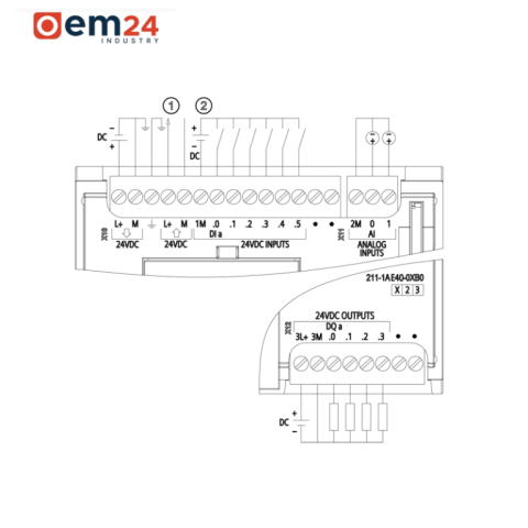 SIEMENS SIMATIC S7-1200 CPU 1211C DC/DC/DC - 6ES7211-1AE40-0XB0