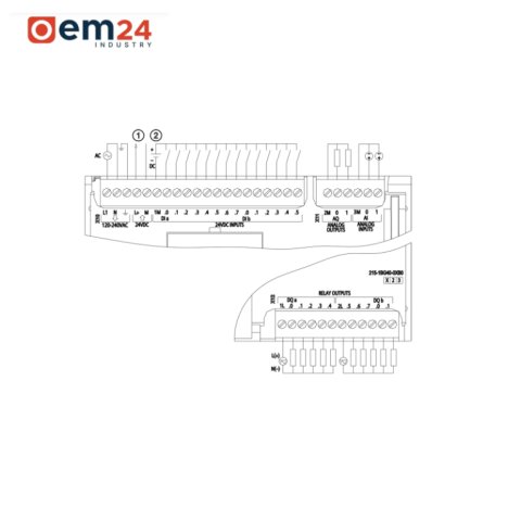 SIEMENS SIMATIC S7-1200 CPU 1215C AC/DC/PRZEKAŹNIK - 6ES7215-1BG40-0XB0