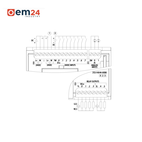 SIEMENS SIMATIC S7-1200 CPU 1212C DC/DC/PRZEKAŹNIK - 6ES7212-1HE40-0XB0