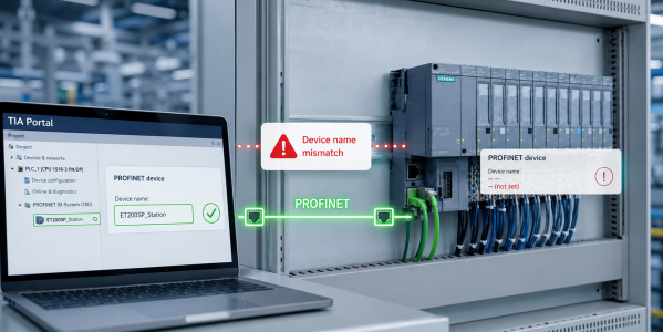 ET200SP PROFINET: błąd device name po wymianie – szybka diagnostyka ...
