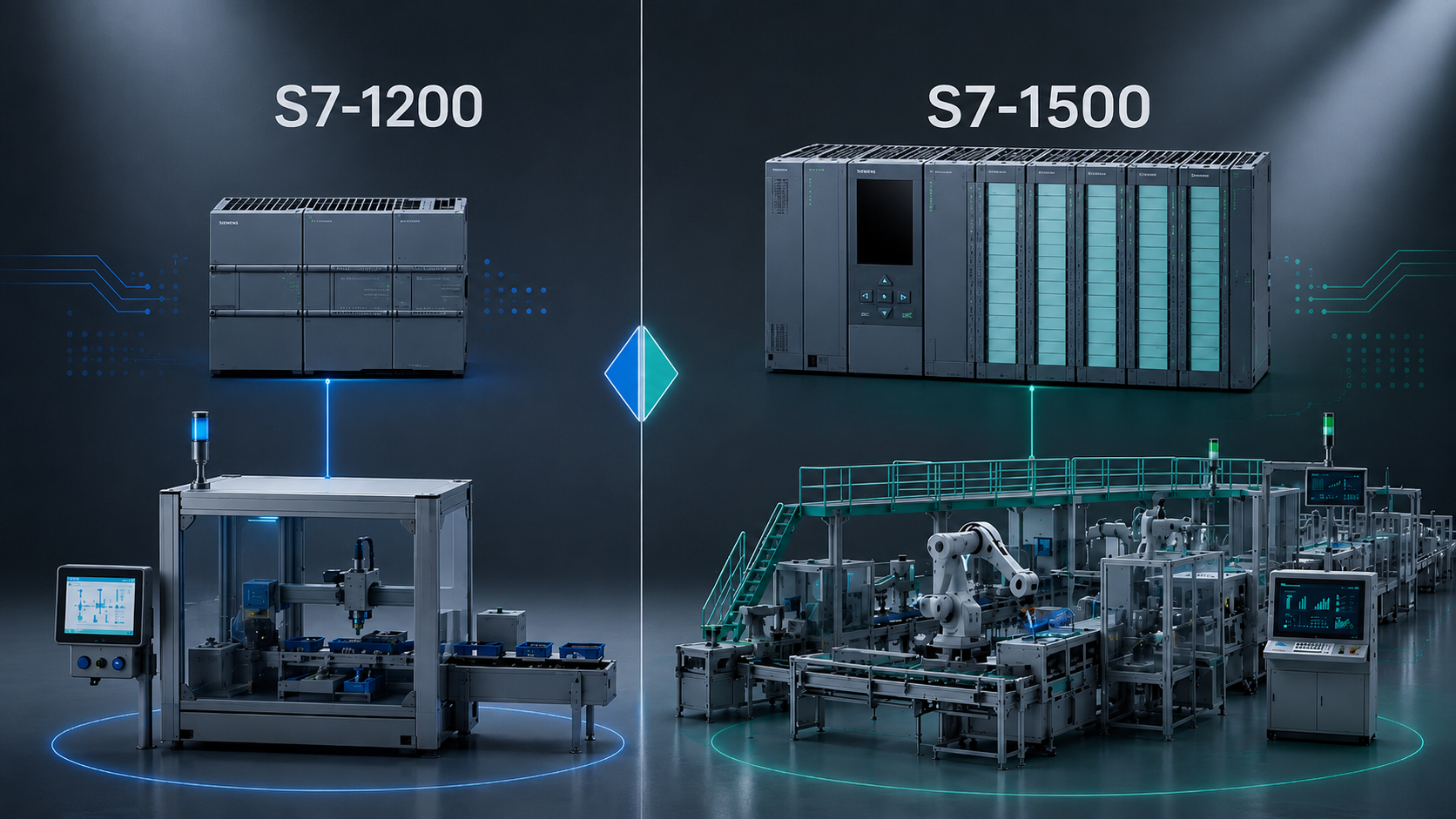Siemens SIMATIC S7-1200 vs S7-1500: wybór platformy sterowania w praktyce – produkcyjne wdrożenia i serwis